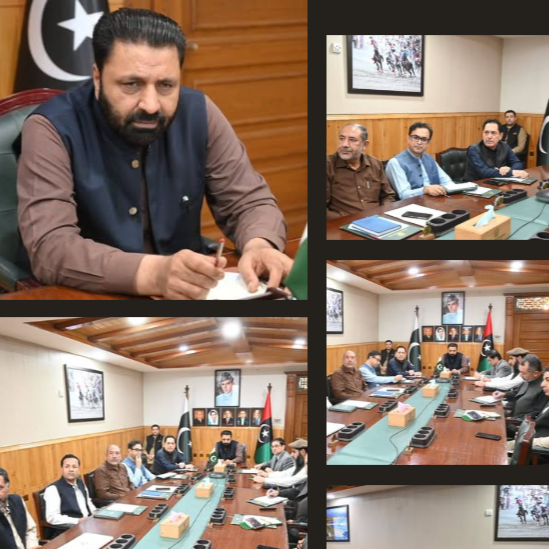 وزیر اعلی گلگت بلتستان امجد حسین قراقرم کوپریٹیو بنک کو شیڈول بنک کے لائسنس کے حصول کے حوالے سے منعقدہ اعلی سطحی اجلاس کی صدارت کر رہے ہیں۔